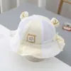 Chapéu de Sol Infantil Verão Fino Chapéu de Sol para Menino Verão Malha Infantil Masculino e Feminino Chapéu de Pescador para Bebê