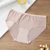 Roupa íntima feminina de seda gelada ultrafina para o verão, sem costura, cintura média, modeladora de quadril, calça com máscara anti-pinçamento, algodão antibacteriano, respirável, secagem rápida