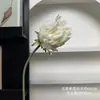 Cardo nórdico peonía artificial flocado de alta calidad suave decoración ramo floral para decoración del hogar, boda y fotografía