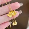 Estilo Antiguo seguro Loto Loto colgante diy accesorios para colgante dos mundo feliz collar colgante femenino transmisión en vivo nuevo al por mayor