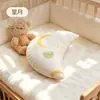 Almohada Infantil 100% Algodón con Forma de Bollo para Bebés de 0 a 6 Meses Corrección de Pendiente Forma de la Cabeza Auxiliar para Dormir Artefacto para Cabeza Redonda