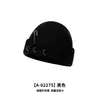 Chapéus Populares Transfronteiriços para Mulheres no Outono e Inverno, Alfinetes de Argola, Chapéus Lã Hip-Hop Tendência Retro Rasgados, Gorros de Tricô Masculinos, Tendência