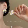 Brincos de Fogos de Artifício com Esmalte Colorido Dopamina Drip de Verão, Brincos Exagerados Doces e Estilosos, Acessórios de Orelha com Design Único de Nicho