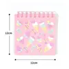 Cuaderno Espiral de Helado Cuaderno de Hojas Sueltas para Estudiantes Cuaderno de PVC Cuaderno Estilo Simple