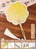 Pacote de material para leque de bambu DIY leque artesanal não patrimonial grupo de leques cultura do leque estilo chinês tecelagem infantil leque de PU Festival do Barco-Dragão