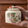 Xyt Latas de Té Latas Selladas Hogar Medio Jin Cerámica Té Verde Negro Pu'er Olla de Almacenamiento Plata Rota Olla de Porcelana Olla de Almacenamiento de Té