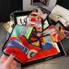 Elegante Bufanda de Caballo Cinta Versátil Corbata Decorativa para Bolso Bufanda para Traje Pequeña Larga Banda para el Cabello Bufanda Estampada Delgada Estrecha para Mujer