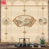 Nueva cortina de bambú china Zen de flores y pájaros, pantalla de elevación de persiana de fondo para sala de té, panel divisor, pintura colgante sin perforaciones, cortina decorativa
