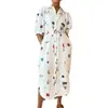 2026 Nuevo Estilo de Verano Ropa para Mujer Transfronteriza de Amazon Elegante Vestido Largo con Estampado y Cordones Estilo Francés