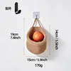 Nueva bolsa de red tejida a mano transfronteriza para almacenamiento de frutas, bolsa redonda, bolsa de almacenamiento de pared, cesta de almacenamiento de ganchillo para frutas y verduras