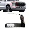 Adequado para Mitsubishi L200 Triton 2023-2025 Acabamento do Farol e Acabamento da Moldura da Lanterna de Neblina do Para-choque