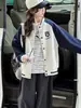 Chaqueta para niña para primavera y otoño 2026, elegante chaqueta de béisbol casual raglán para niños mayores, ropa de otoño