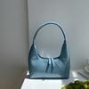 Bolso Pequeño Estilo Francés Verano Transfronterizo Cremallera PU Bolso de Hombro para Debajo del Brazo para Mujer Nicho Simple Moda Bolso de Mano de Media Luna
