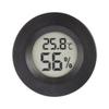 Medidor redondo de temperatura y humedad de 45 mm, compacto, portátil, de doble propósito, pantalla digital, termómetro de plástico, a prueba de humedad, medidor de temperatura y humedad
