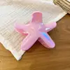 Presilha de Cabelo Estrela do Mar em Acrílico Transfronteiriça, Acessório de Cabelo Doce e Estiloso de Nicho, Versátil para o Dia a Dia