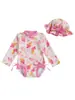 3-6M 6-12M 12-18M 18-24M 2-3Y traje de baño infantil con estampado de dibujos animados brillante