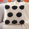Funda de Almohada Halloween Transfronteriza de Comercio Exterior Bordado de Terciopelo Calabaza Sala de Estar Sofá Dormitorio Decoración del Hogar Dropshipping