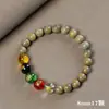 Pulsera de Sándalo Verde Añejo Argentino al por Mayor para Hombres y Mujeres, Joyería de Madera Cultural y Artística, Fábrica de Cuentas de Oración de Mano