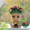 Suculentas, Cactos, Plantas Pequenas em Vasos, Cacto Groot, Decorações de Mesa no Escritório, Plantas Verdes Fáceis de Cultivar para Pessoas Preguiçosas