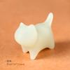 Lindo gatito pequeño lindo gato creativo talla de piedra luminosa escritorio pequeños adornos lindo gatito joyería decorativa al por mayor