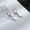 Pendientes Largos de Aro para Mujer, Estilo Dulce y Fresco, Cubo Geométrico, Sencillos, Modernos, Nuevos Pendientes de Botón de Moda 2026