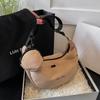 Bolsa Simples Estilo Japonês Dumpling 2024 Nova Bolsa Transversal Estilo Esportivo Grande Capacidade Estudante Aula Ombro Commuter para Mulheres