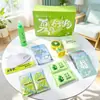 Set Refrescante de Verano Green Oxygen, Set de Cuidado Suave a Base de Plantas, Mini Ventilador, Mangas de Hielo, Toalla, Spray Repelente de Mosquitos