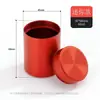 Bote de té de aleación de aluminio, bote sellado portátil para viajes, caja pequeña de metal creativa para empaque de té, bote de té pequeño