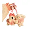 Boutique West Highland Wee Dog Peluche Dibujo Animado Perro Muñeco para Teléfono Colgante Encanto para Bolso Llavero Muñeco Pequeño