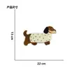 Pegatinas de tela con dibujos animados de otoño e invierno para bordado por computadora, diseño de cachorros, para ropa, bolsos, accesorios decorativos, parches DIY al por mayor