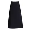 Falda adelgazante chic y elegante con hilos brillantes, colección primavera/otoño 2026, falda recta de cintura alta a media longitud, falda de línea A de moda
