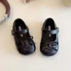 Sapatos de Couro Estilo Pequena Dama Bebê Recém-nascido Pequeno Fragrância 2025 Primavera Outono Novo Solado Macio Laço Sapatos Doces de Princesa Criança Pequena Sapatos Individuais