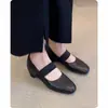 Sapatos femininos Mary Jane estilo minimalista retrô, novo modelo 2026, sapatos pretos de balé para noite, sapatos deslumbrantes para o dia a dia