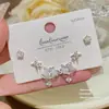 Brincos de Pérola com Pino de Prata 925, Conjunto de Brincos Estilo Nicho, Sensação Leve de Luxo de Alta Qualidade, Joia de Orelha Exquisita Cravejada com Zircônia
