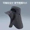 Sombrero de Pescador, Sombrero de Sol de Verano, Sombrero de Senderismo para Exteriores para Hombre, Sombrero de Pesca, Sombrero Todo en Uno con Protección Facial y para el Cuello, Sombrero de Sol de Ala Ancha