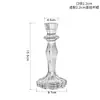 Suporte de Velas de Vidro de Cristal Transparente Estilo Pastoral Ins Suporte Pequeno para Velas Perfumadas Decoração de Mesa para Criar Atmosfera Ornamentos