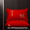 Boda Roja núcleo de almohada de algodón puro algodón 100 años buen partido festivo boda almohada núcleo de almohada Nantong textil para el hogar al por mayor