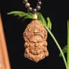 Venta Directa de Fábrica del Popular Colgante de Lujo Negro y Dorado del Dios de la Riqueza con un Buda sin Rostro, Adecuado para Colgar en el Cuello o en el Coche
