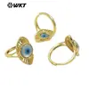 MPR106 Venda Quente Personalidade Olho de Diabo Concha Banhado a Ouro 18k Design Vazado Anel Diário Acessórios para Homens e Mulheres