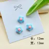 Color Transparente Serie Estrella Brillante Resina Accesorios DIY Funda de Teléfono Parche para Zapatos de Agujero Material para Pasador Accesorios para el Cabello