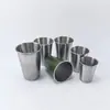 Taza de Acero Inoxidable de Alto Valor de Color para Beber Directamente, Material de Grado Alimenticio 304, Taza Desechable de Acero Inoxidable
