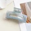 Nuevos pasadores de garra color gelatina para cabello grueso, accesorios para el cabello elegantes y exquisitos para recogidos en la parte posterior de la cabeza, pinzas de tiburón