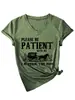 Por favor, tenga paciencia. Amazon Ebay Sitio Independiente Camiseta de Manga Corta con Cuello en V de Moda y Única para Mujer