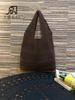 Bolsa de Playa de Punto Hueca de Venta Caliente Transfronteriza de Verano Bolsa Tejida Azul Bolso de Hombro para Mujer Bolso de Mano de Gran Capacidad