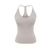 Atacado de Roupas Femininas Transfronteiriças Estilo Europeu e Americano 2026 Primavera Nova Versátil Alça no Pescoço Ombro a Ombro Acolchoada Decote em V Profundo Camisola