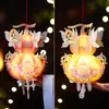 Linterna de Calabaza Festival de Medio Otoño 2026 Modelo Nuevo Kit de Manualidades DIY para Niños Linterna Portátil Brillante de la Fortuna Adorno Colgante