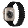 Para Pulseira Apple Pulseira Apple iwatchS9 Pulseira ultra8 Geração Pulseira de Relógio de Silicone Magnético Apple Slub
