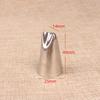 Bico para confeitar flor de lótus D68# Aço inoxidável 304 Ferramenta DIY para bolo de creme de confeitar médio