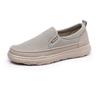 Sapatos Masculinos 2025 Primavera Novos Comércio Exterior Malha Sapatos Masculinos Respiráveis Resistentes ao Desgaste Antiderrapantes Slip-on Preguiçosos Sapatos Masculinos de Sola Macia