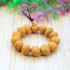 Pulseras al por mayor de semillas de Bodhi de hueso de durazno natural, pulseras de semillas de durazno, pulseras de cuentas de hueso de durazno, joyería de alta venta para viajes a templos